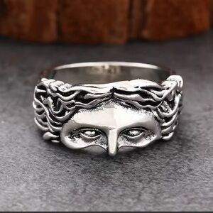Jesus face ring